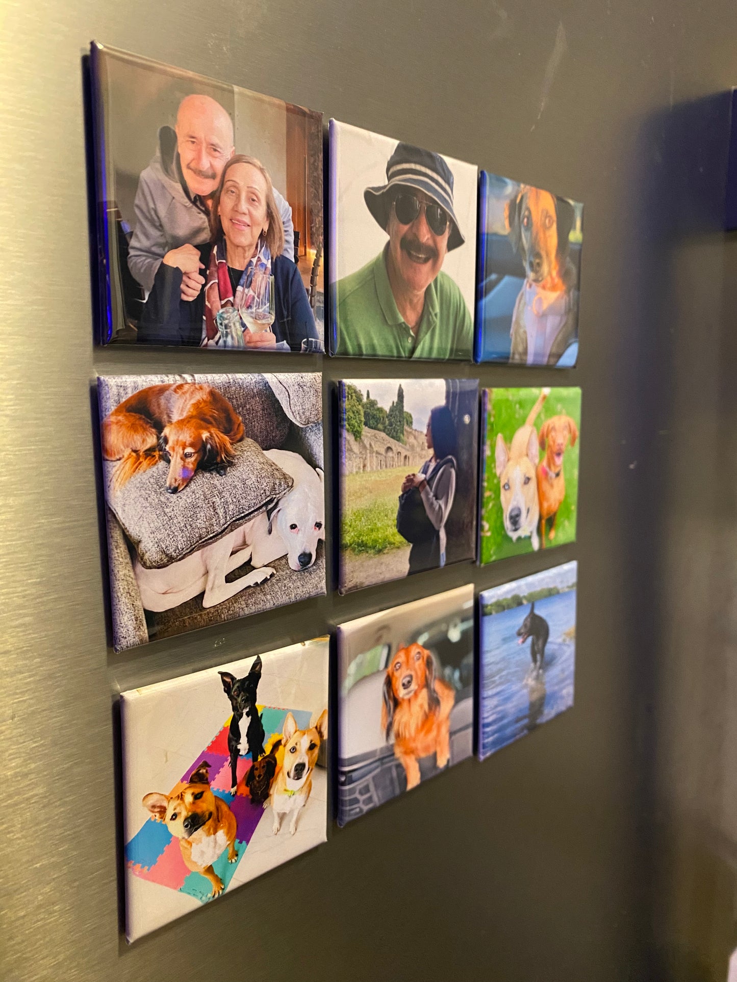 Set of 9 Custom 2x2" Photo Magnets