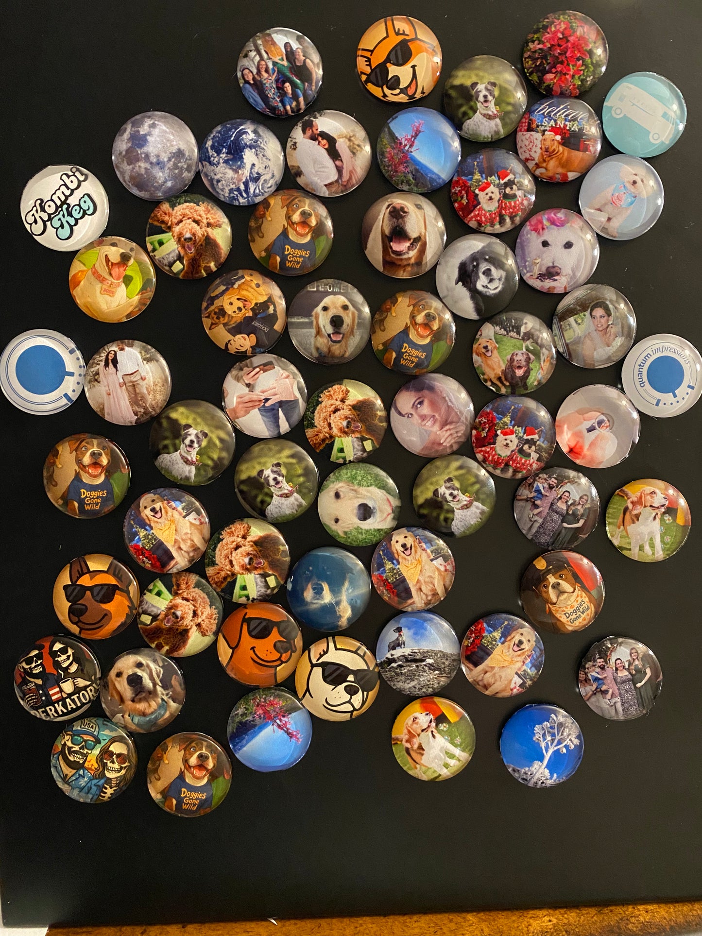 Set of 5 Custom 25mm Dome Magents