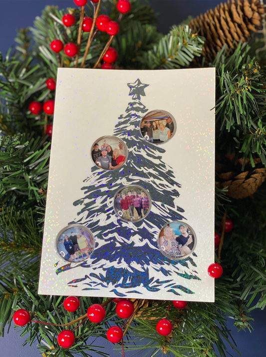 Holiday Greeting Card – With Custom 5-Piece Magnet Set